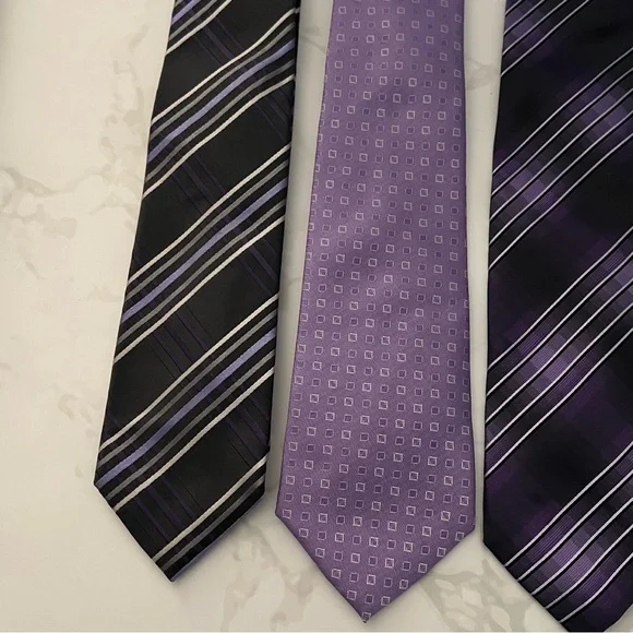 Men's Purple Tie Bundle (All 5 Ties Included) - Picture 2 of 6